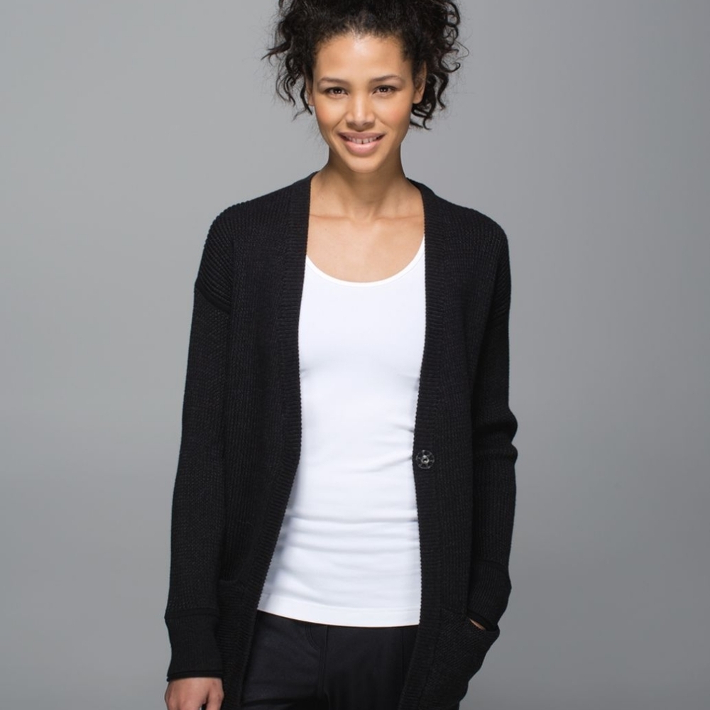 Lululemon We Like To Cardi Black / Heathered Black